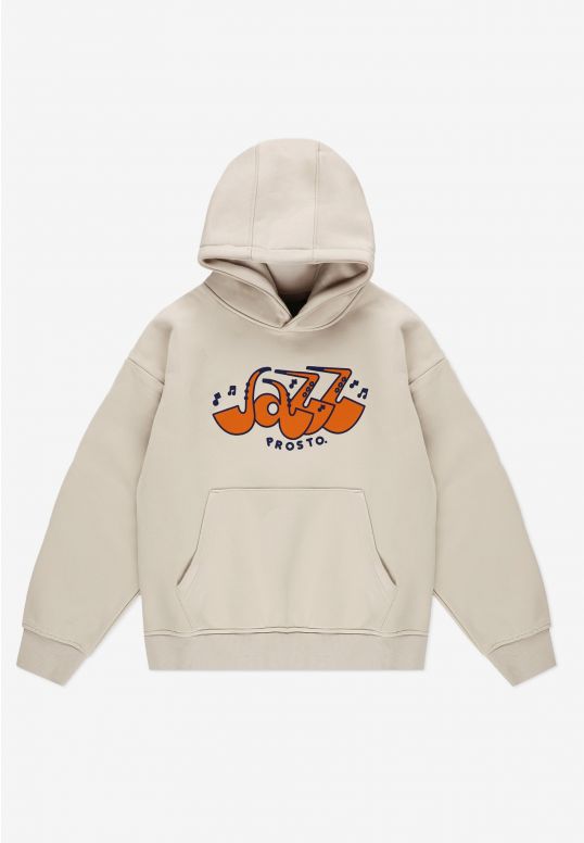 Jazz bluza dziecięca z kapturem beżowa