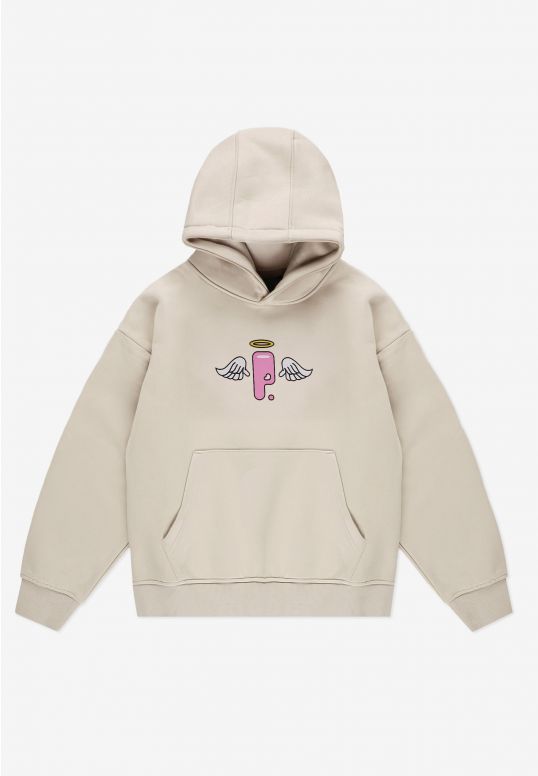 Pop bluza dziecięca z kapturem beżowa