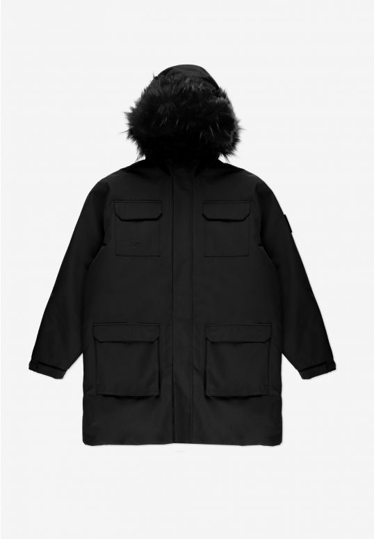 Expedition kurtka parka męska czarna