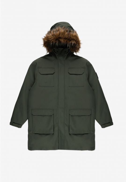 Expedition kurtka parka męska oliwkowa