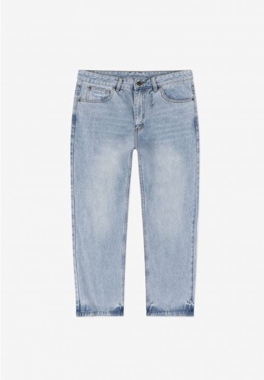 Shield jeansy baggy męskie jasnoniebieskie