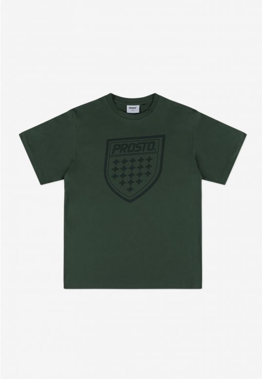 Shield t-shirt bawełniany khaki