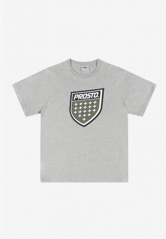 Infine t-shirt bawełniany szary