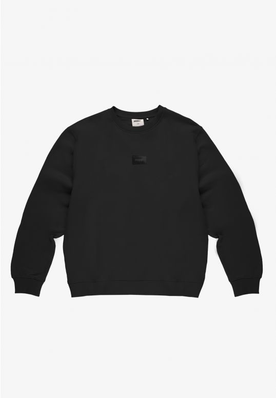 Jacquard Label bluza bez kaptura czarna