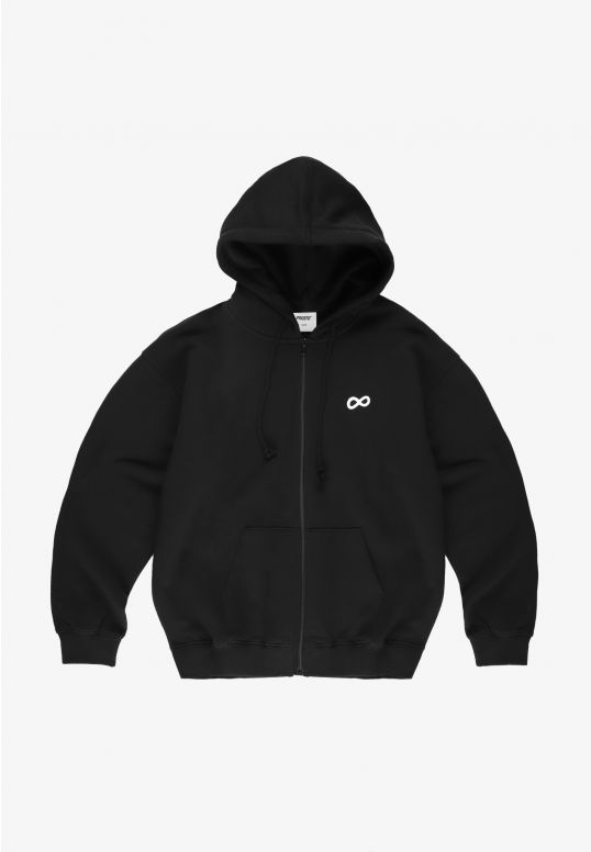 Infinity rozpinana bluza z kapturem czarna