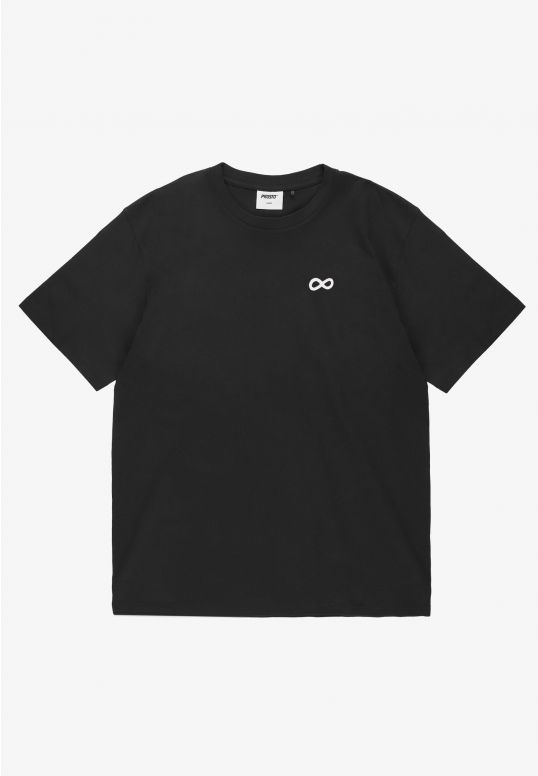 Big log Infinity t-shirt męski bawełniany czarny