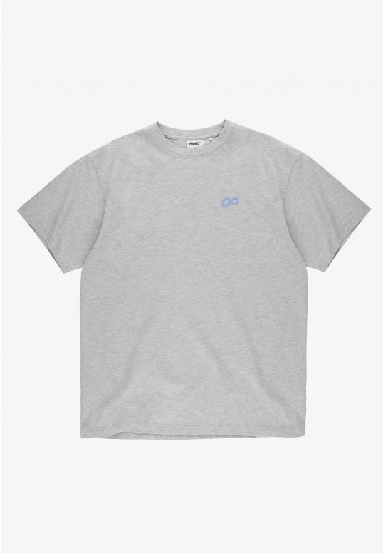 Big log Infinity t-shirt bawełniany szary