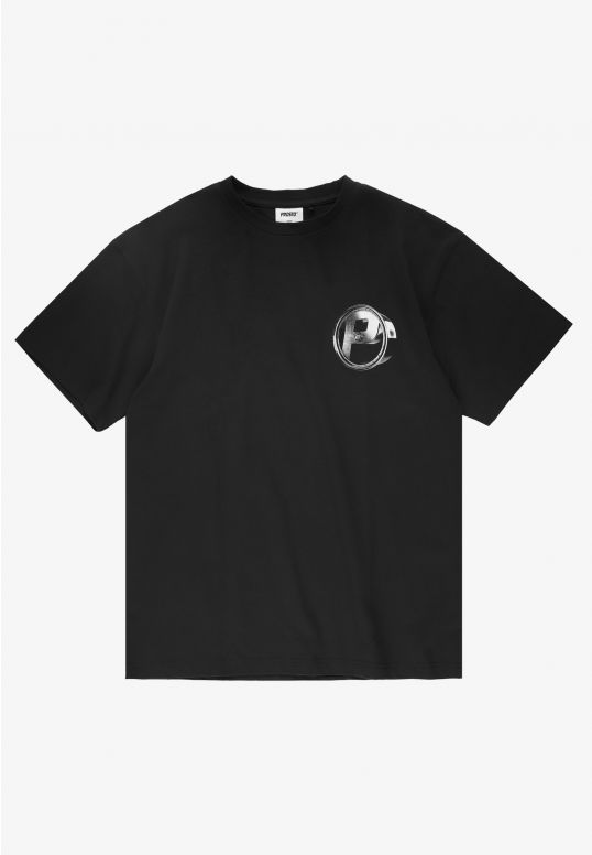 P Rim t-shirt bawełniany szary