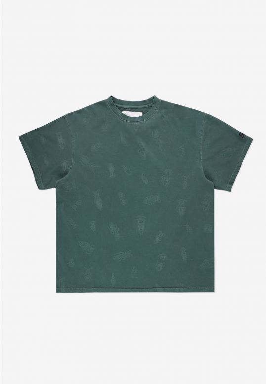 Insects t-shirt bawełniany zielony