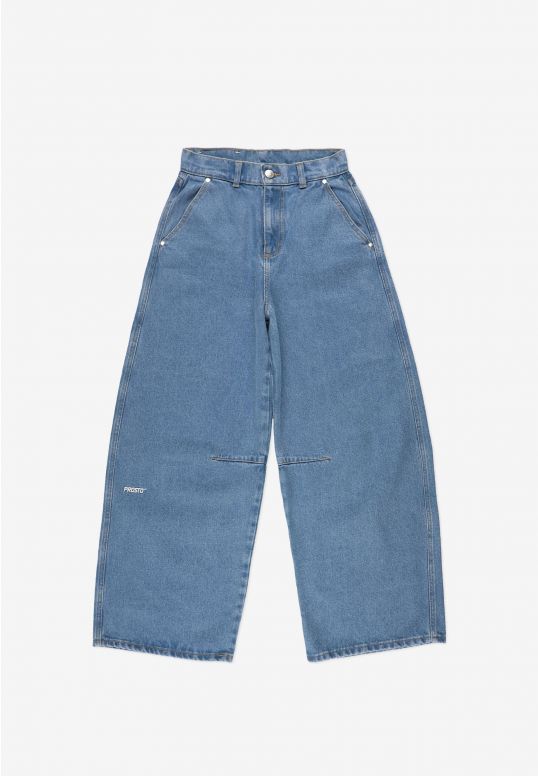 Dart Pants Work spodnie jeansy damskie niebieskie