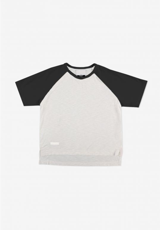 College t-shirt bawełniany damski czarny