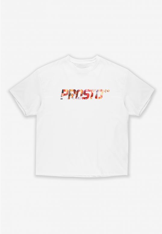 Rated t-shirt bawełniany ecru