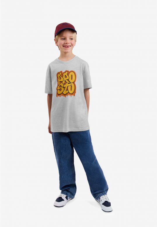 Hip-Hop t-shirt dziecięcy szary