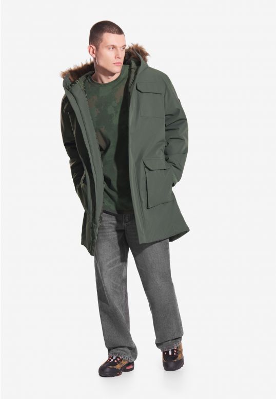 Expedition kurtka parka męska oliwkowa