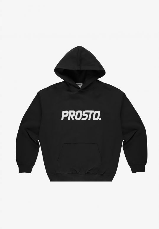 Big Log bluza męska z kapturem czarna