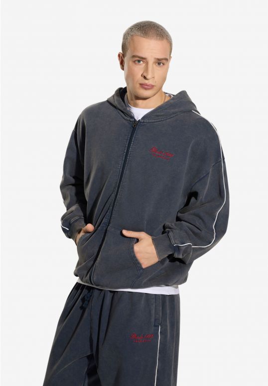 Team bluza z kapturem granatowa