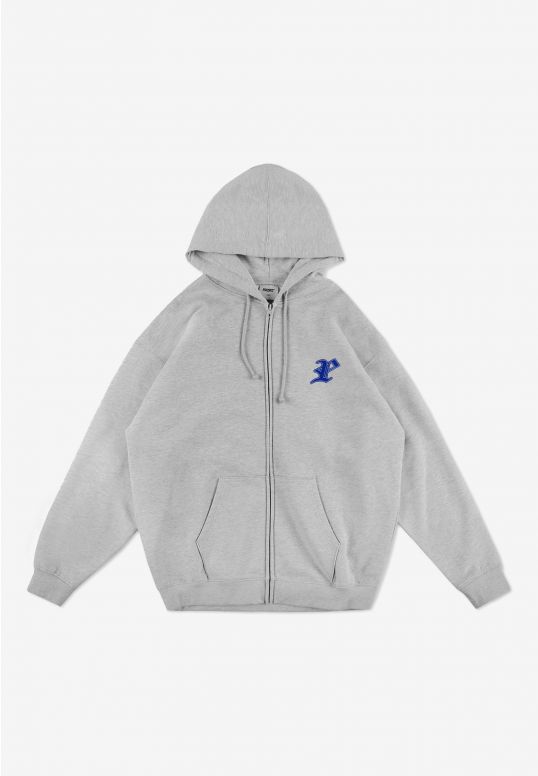 Zip Hoodie Ghotic P Gray