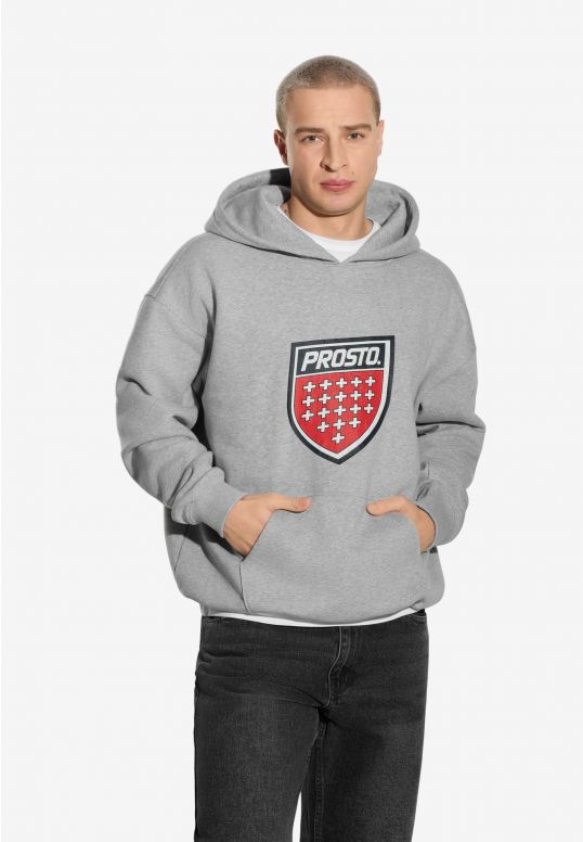 Infine bluza z kapturem szara