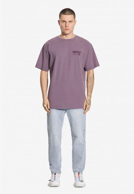 Flathead t-shirt męski lawendowy