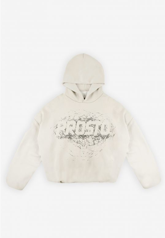 Scriber bluza z kapturem beżowa