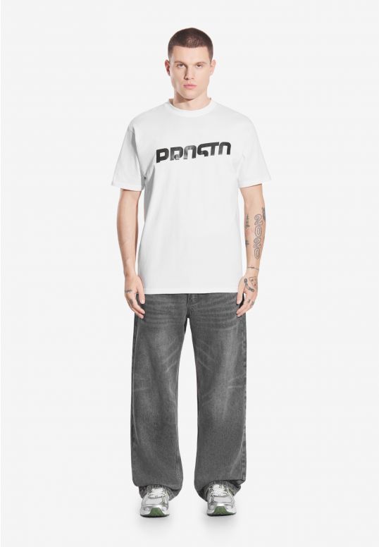 Spirit Level t-shirt bawełniany biały