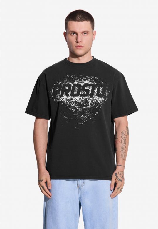 T-shirt Scriber Washed Black