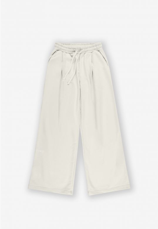 Pants Oversized spodnie dresowe damskie białe