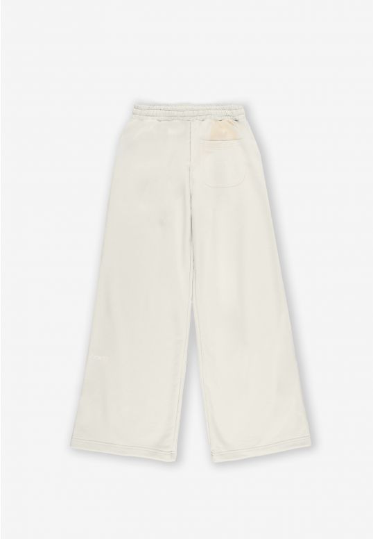 Pants Oversized spodnie dresowe damskie białe