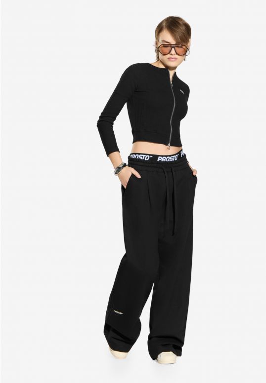 Pants Oversized spodnie dresowe damskie czarne